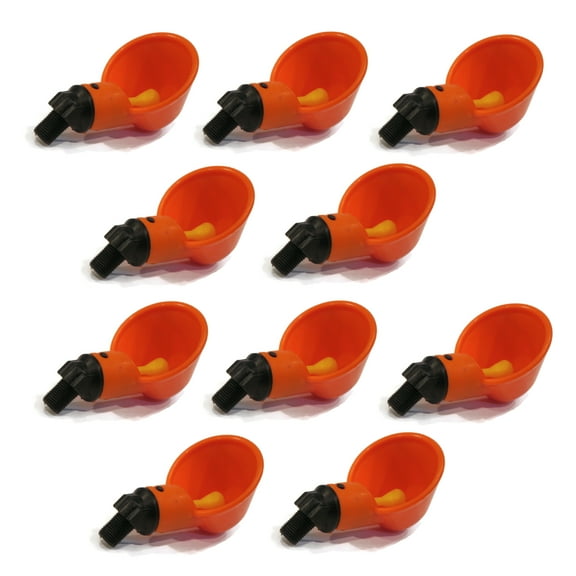 The ROP Shop (10-Pack) Poultry Drinker Waterer for Chickens Hens Chicks Turkeys Quail Birds