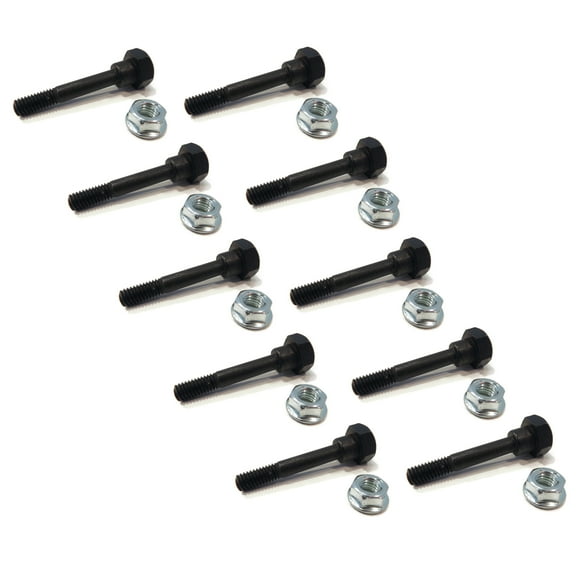 The ROP Shop 10-Pack - Shear Pin Bolt & Nut for Honda HS1132, HS50, HS55, HS55K1, HS55K2