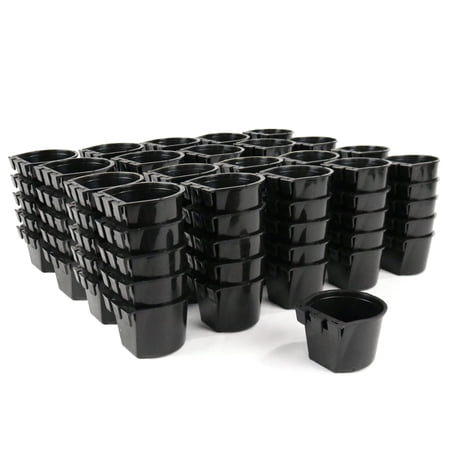 The ROP Shop 100-Pack - Black Cage Cups, Flexible Plastic to Prevent Freezing & Breaking