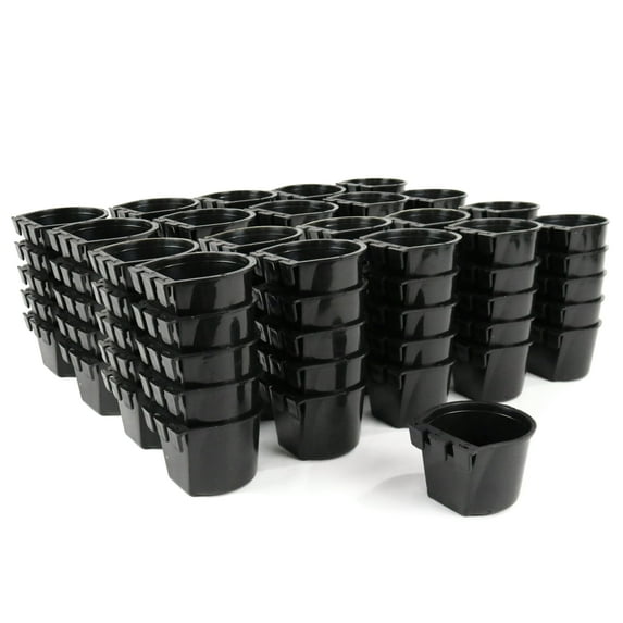 The ROP Shop 100-Pack - Black Cage Cups 0.5 Pint / 8 fl oz to Hang Feed & Water for Pets