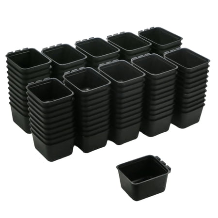 The ROP Shop 100-Pack - Black Cage Cups for Feed/Water for Poultry, Ducks, Birds, Hamsters
