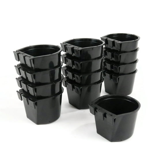The ROP Shop 12-Pack - Black Cage Cup made of Flexible Plastic Prevent Freezing & Breaking