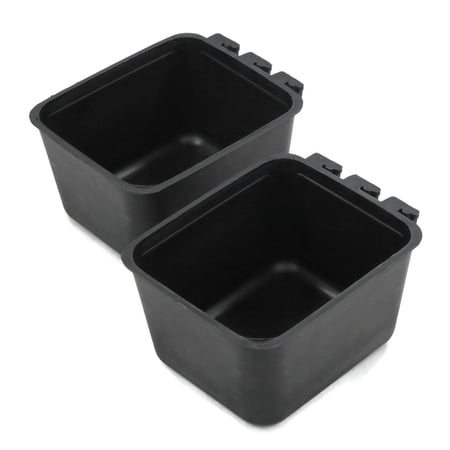 The ROP Shop | 2-Pack - Black Cage Cups made of Flexible Plastic Prevent Freezing & Breaking
