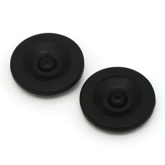 The ROP Shop 2-Pack Black Rubber Grease Plug Hub Dust Cap for RedLine Trailer Camper RV Axle