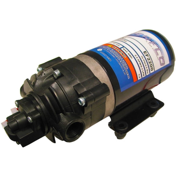 The ROP Shop | 2 Pack Everflo EF2200 12 Volt 2.2 GPM Diaphragm Water Pump 70psi Sprayer, Boat, RV