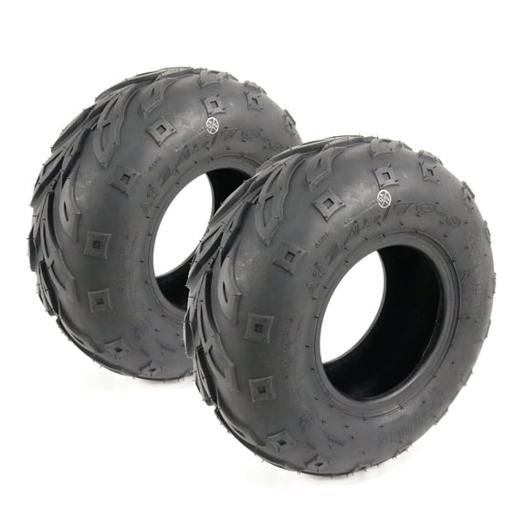 The ROP Shop 2-Pack - Tires 145/70-6, 4 Ply w/ 6mm Tread for Massimo MB100 79cc Gas Mini Bike