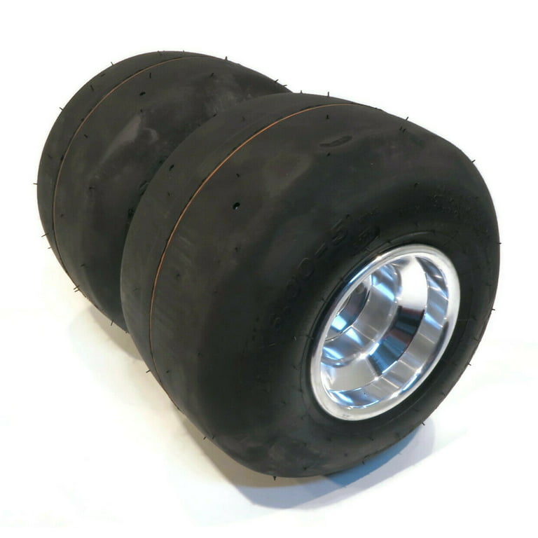 The ROP Shop  2 Tubeless Racing Slick Go Kart Tire 11x6.00-5 W/ Aluminum  Wheel 