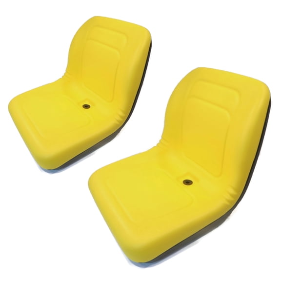 The ROP Shop (2) Yellow HIGH BACK Seat for John Deere Gators UTV 4x2 6x4 Trail Worksite Turf
