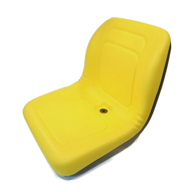 The ROP Shop | (2) Yellow High Back Seat For John Deere LVA10029 AM129969 AM129970 AM133476