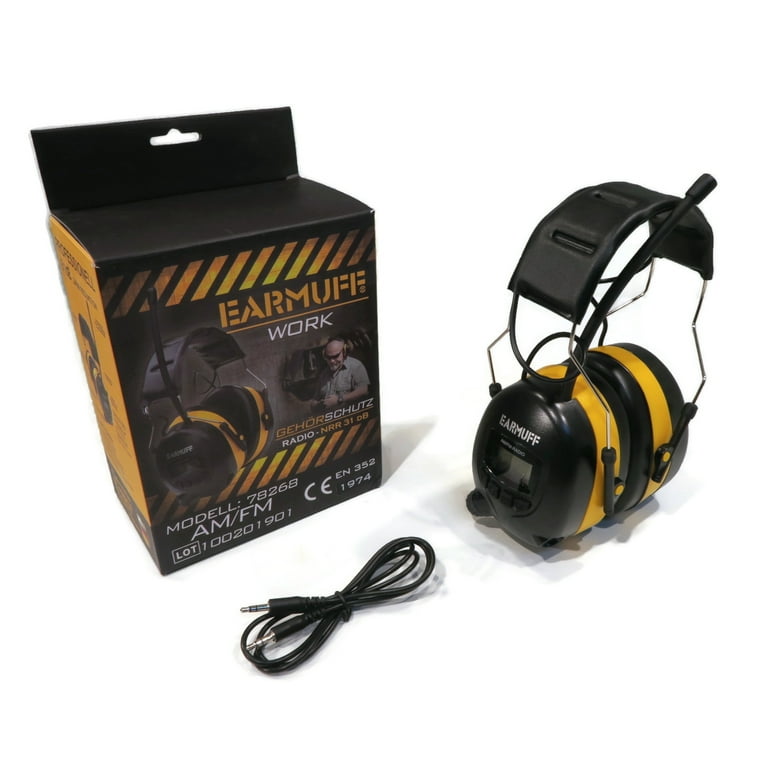 Radio headphones for mowing walmart hot sale