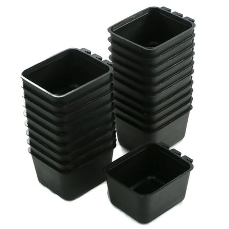 The ROP Shop | 20-Pack - Black Cage Cups with Shift Lock Design for Caged and Fenced Animals