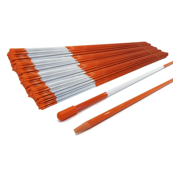The ROP Shop 2000-Pack 5/16" x 48" Tapered Fiberglass Markers for Snowplowing, Low Visibility