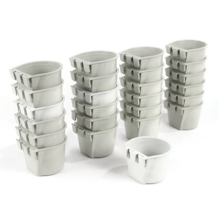 The ROP Shop 24-Pack - Gray Cage Cups made of Flexible Plastic Prevent Freezing & Breaking
