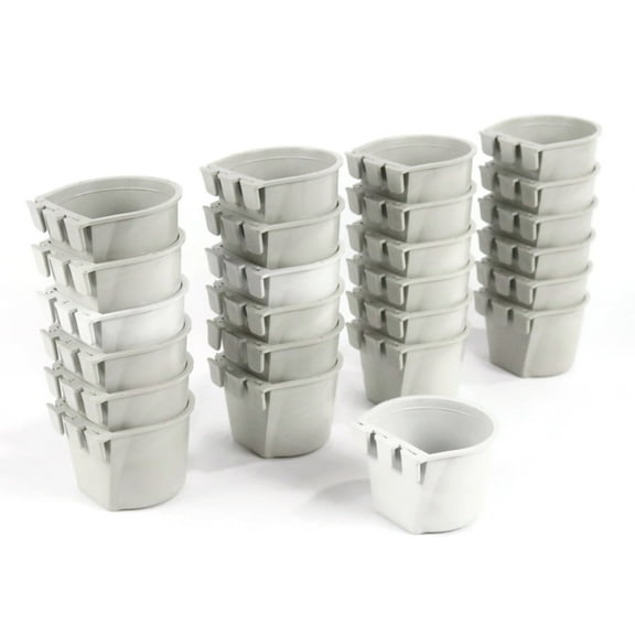The ROP Shop 24-Pack - Gray Cage Cups made of Flexible Plastic Prevent Freezing & Breaking