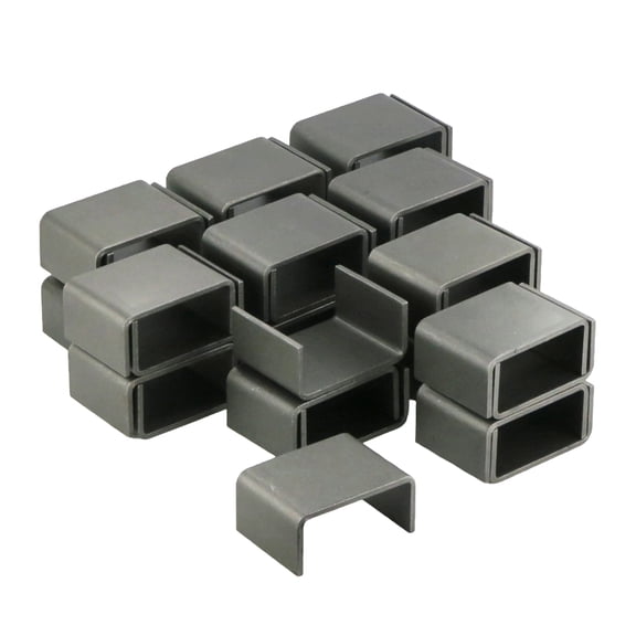 The ROP Shop 2x4 Raw Steel Weld-On Stake Pocket Tie-Down Anchors for Curt 83072 Trucks & Trailers (36-Pack)