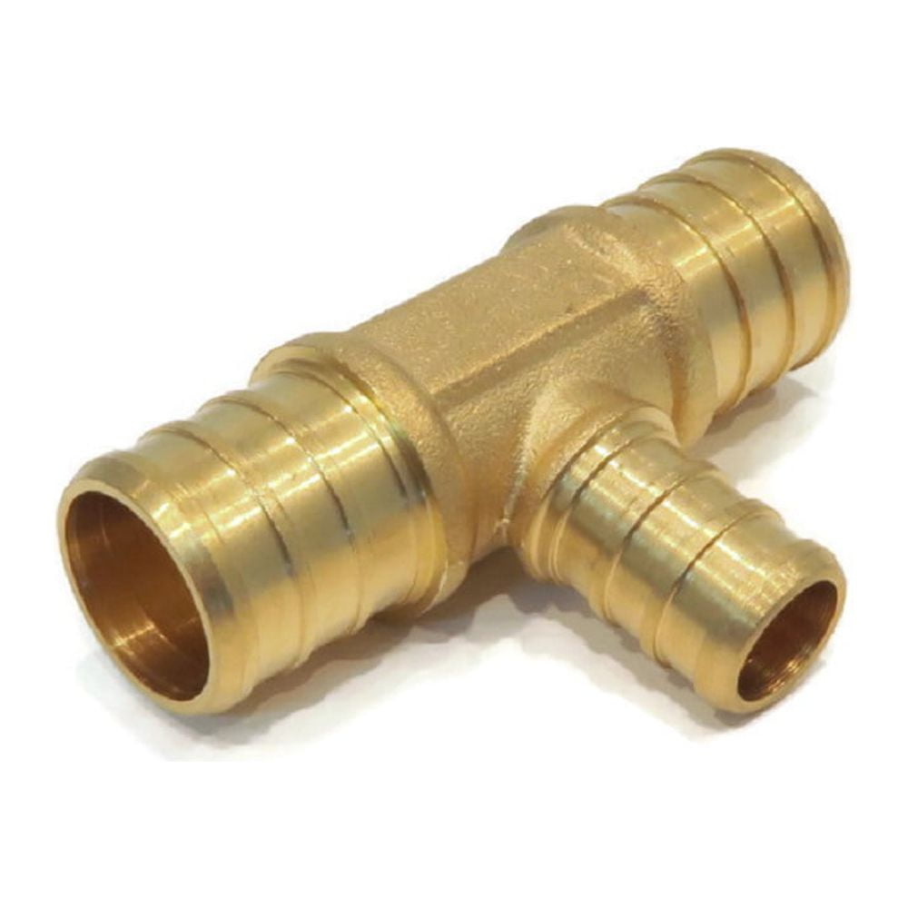 The ROP Shop | 3/4" x 3/4" x 1/2" PEX Brass Lead Free Tee For Watts LFWP18B-121208PB