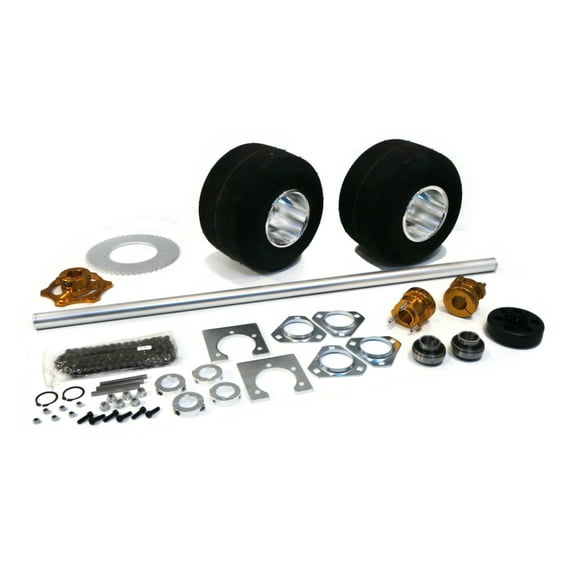 The ROP Shop 36 Inch Shaft Kit for Drift Trike Bikes includes Rim Hubs 31.75mm, & Chain #420