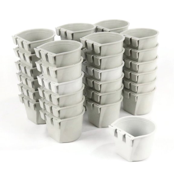 The ROP Shop 36-Pack - Gray Cage Cups made of Flexible Plastic Prevent Freezing & Breaking