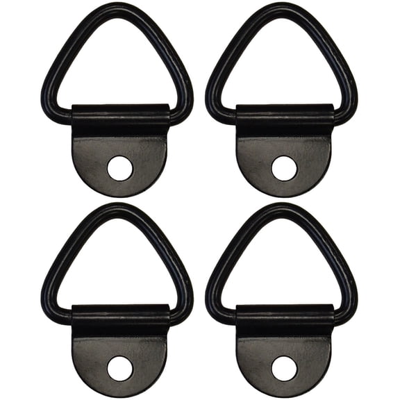 RAParts (4) 1/4" Steel D Ring Truck Trailer Motorcycle ATV Rope Chain Tie Down 2,400#