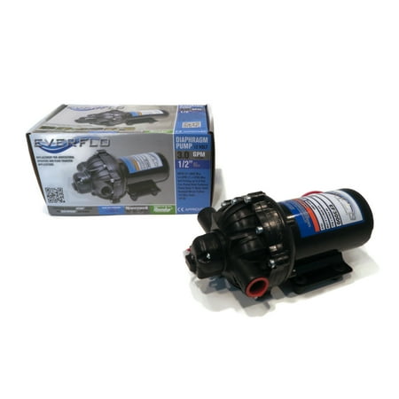 The ROP Shop | 4 Pack Everflo EF3000 12 Volt 3.0 GPM Diaphragm Water Pump 60psi Sprayer, Boat, RV