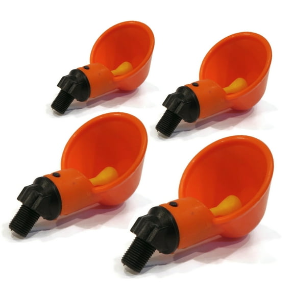 The ROP Shop (4-Pack) Poultry Drinker Waterer for Chickens Hens Chicks Turkeys Quail Birds