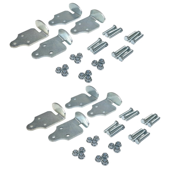 The ROP Shop 4 Trailer Connector Bracket Sets w/ Hardware for Buyers B2585BZ, RCB944K7021