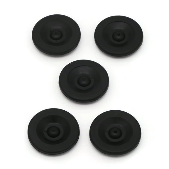 The ROP Shop 5-Pack Black Rubber Grease Plug Hub Dust Caps for AL-KO Trailer Camper RV Axle