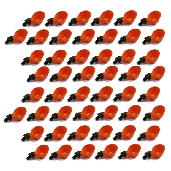 The ROP Shop (50-Pack) Poultry Drinker Waterer for Chickens Hens Chicks Turkeys Quail Birds