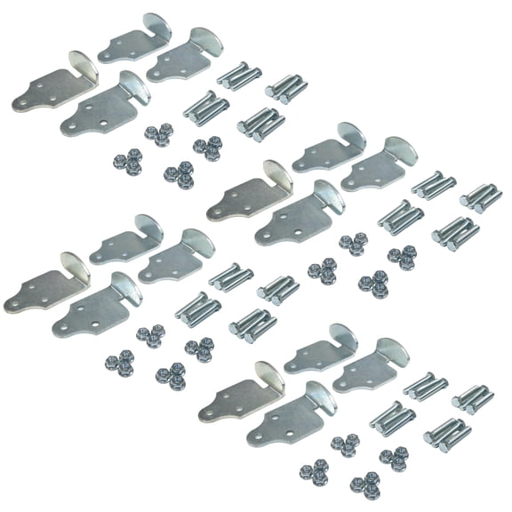 The ROP Shop 8 Corner Stake Rack Connector Sets w/ Hardware Trailer Wood Sides Latch