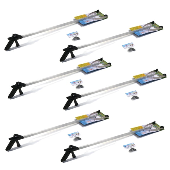 The ROP Shop (6-Pack) 40" G4 DOT E-Z Reacher w/ Extra Rubber Tips for Lawn & Garden Cleanup