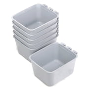 The ROP Shop | 6-Pack - Gray Cage Cups for Chickens, Dogs, Pheasants, Rabbits Feed & Water