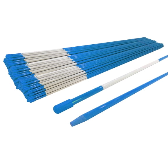 The ROP Shop 900-Pack 5/16" x 48" Blue Snow Markers for Driveway, Walkway, Hazards, Roads