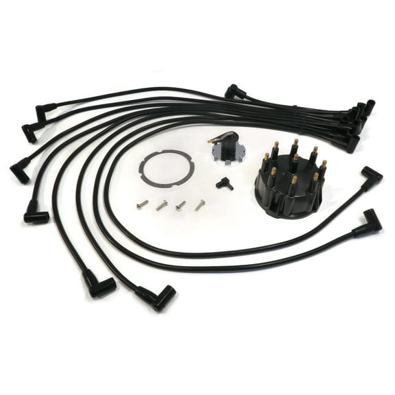 The ROP Shop Cap, Rotor & Spark Plug Wire Kit for Mercury & Mercruiser 805759Q3, 84-816761A4