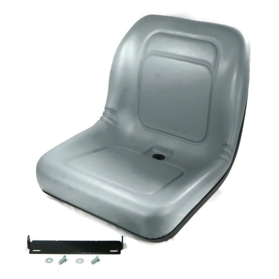 The ROP Shop Gray High Back Seat & Bracket fits Taylor-Dunn Tow Tractors TC-30/60, TC-80/120