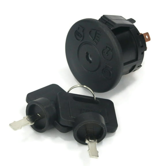 The ROP Shop Ignition Switch w/Key Switch for John Deere AM133597, 4 Positions, 7 Terminals