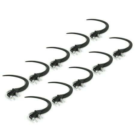 The ROP Shop | (Pack of 10) 9" Hay / Straw Grapple Hooks with Hardware for Accumulator Durable
