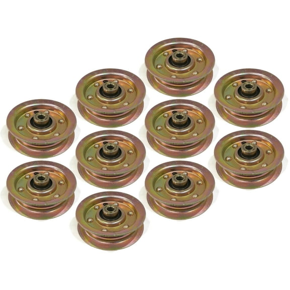 The ROP Shop (Pack of 10) Flat Idler Pulley for John Deere AM103287, AM103480, AM108923 Mower