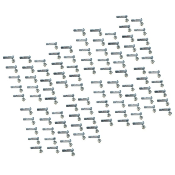 The ROP Shop (Pack of 100) Shear Bolt & Nut for MTD, Cub Cadet Troy-Bilt Two-Stage Snowblower