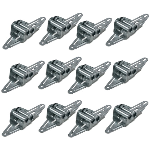 The ROP Shop (Pack of 12) 18 Gauge Garage Door #2 Hinges, Light Weight Embossed Standard Duty