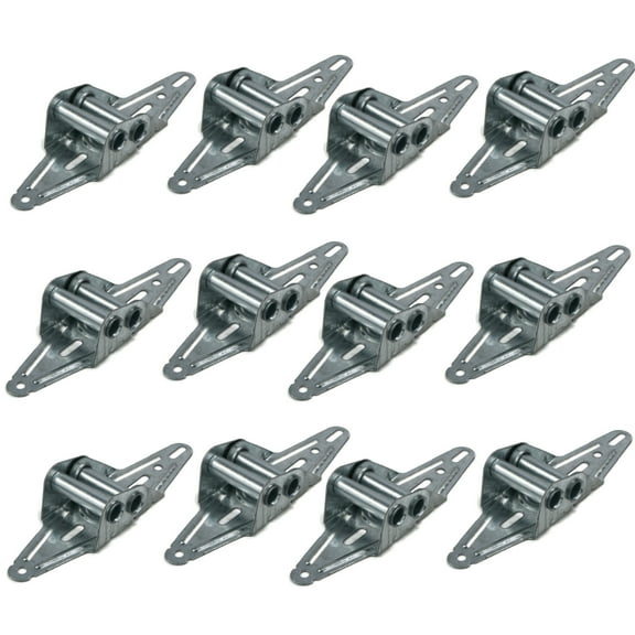 The ROP Shop (Pack of 12) 18 Gauge Garage Door #2 Hinge, Predrilled Assorted Hole Combination