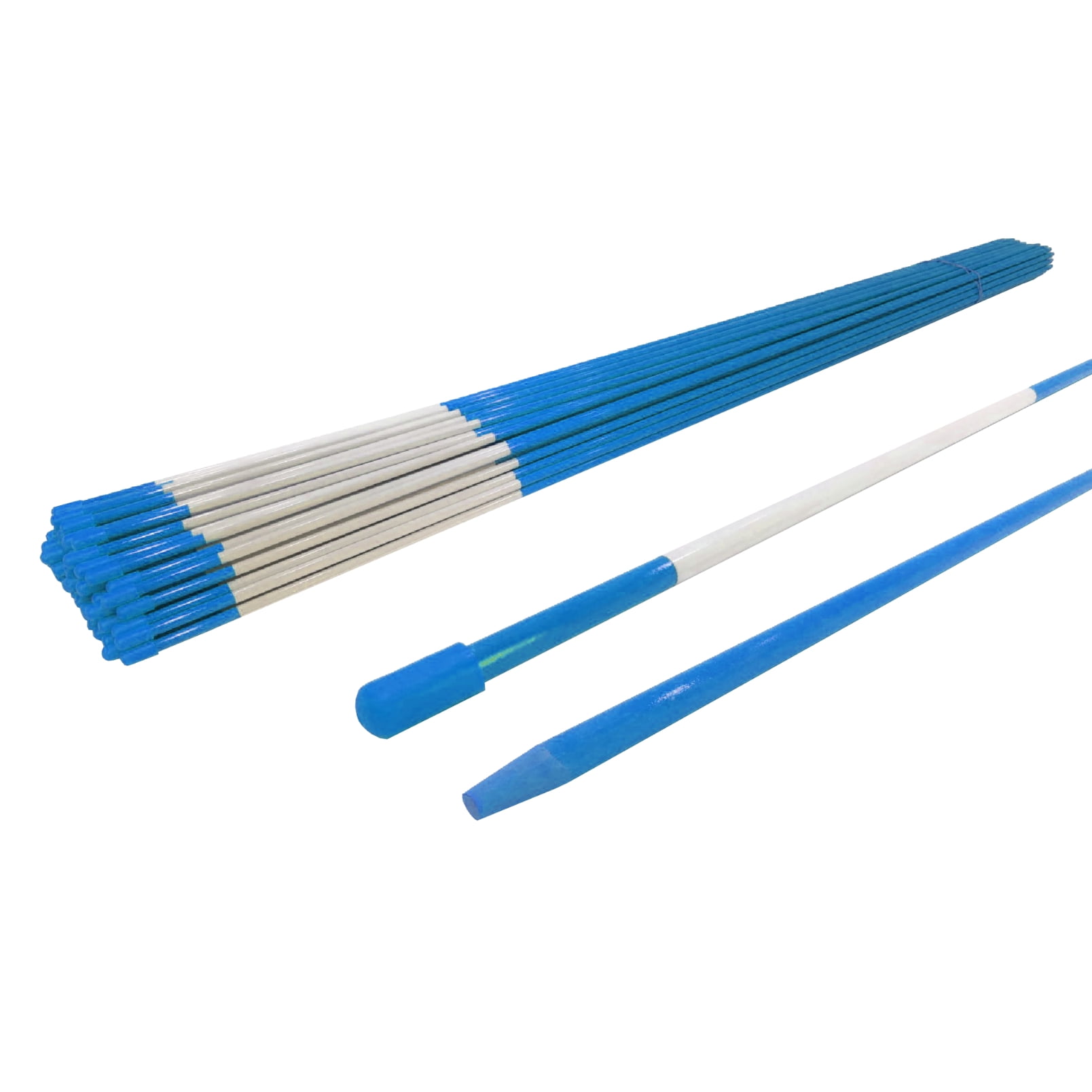 The ROP Shop | (Pack of 12) Blue Snow Stakes, Driveway Markers, Poles, Rods 48" Long, 5/16 inch