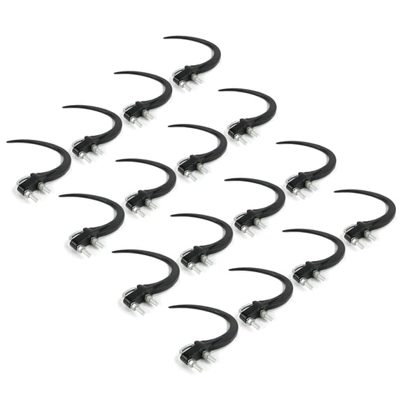 The ROP Shop (Pack of 16) 9" Hay Accumulator Grapple Hook Kits with U-Bolts, Nuts, Washers