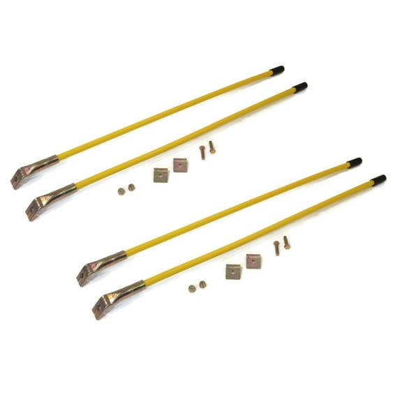 The ROP Shop 2 Pack - Buyers Products 26" Yellow Plow Blade Guides for Meyer Diamond Edge