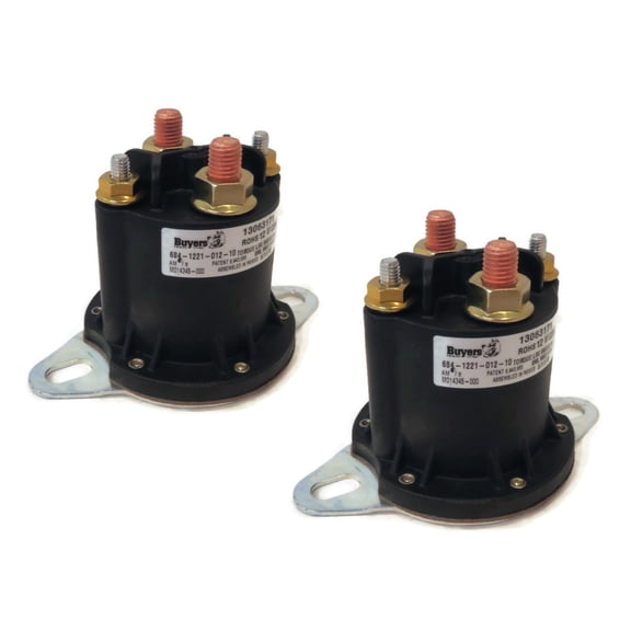 The ROP Shop (Pack of 2) Buyers Products Continuous Duty Relay Solenoid for Blizzard B80051