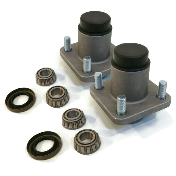 The ROP Shop (Pack of 2) Front Wheel Hub & Bearing Kits with Hardware for Club Car 1013046