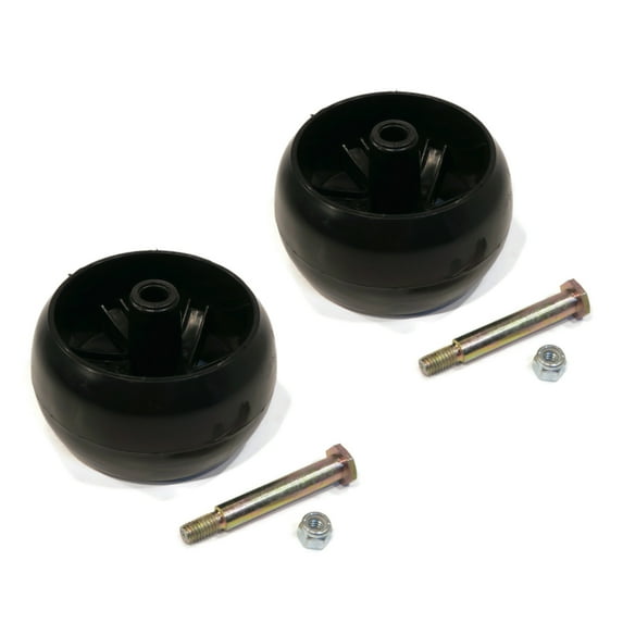 The ROP Shop (Pack of 2) Smooth Deck Wheel with Bolt, Nut for Husqvarna 589527301 & 587048801