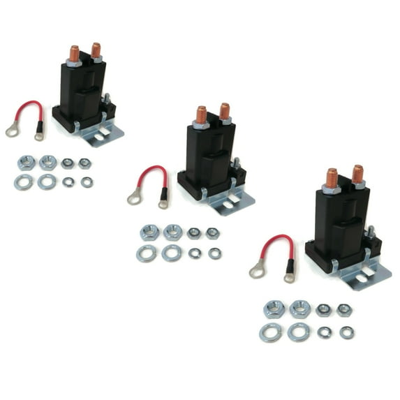 The ROP Shop 3 Pack -  Buyers Products Relay Solenoid for Western Cable Operated Hydraulic
