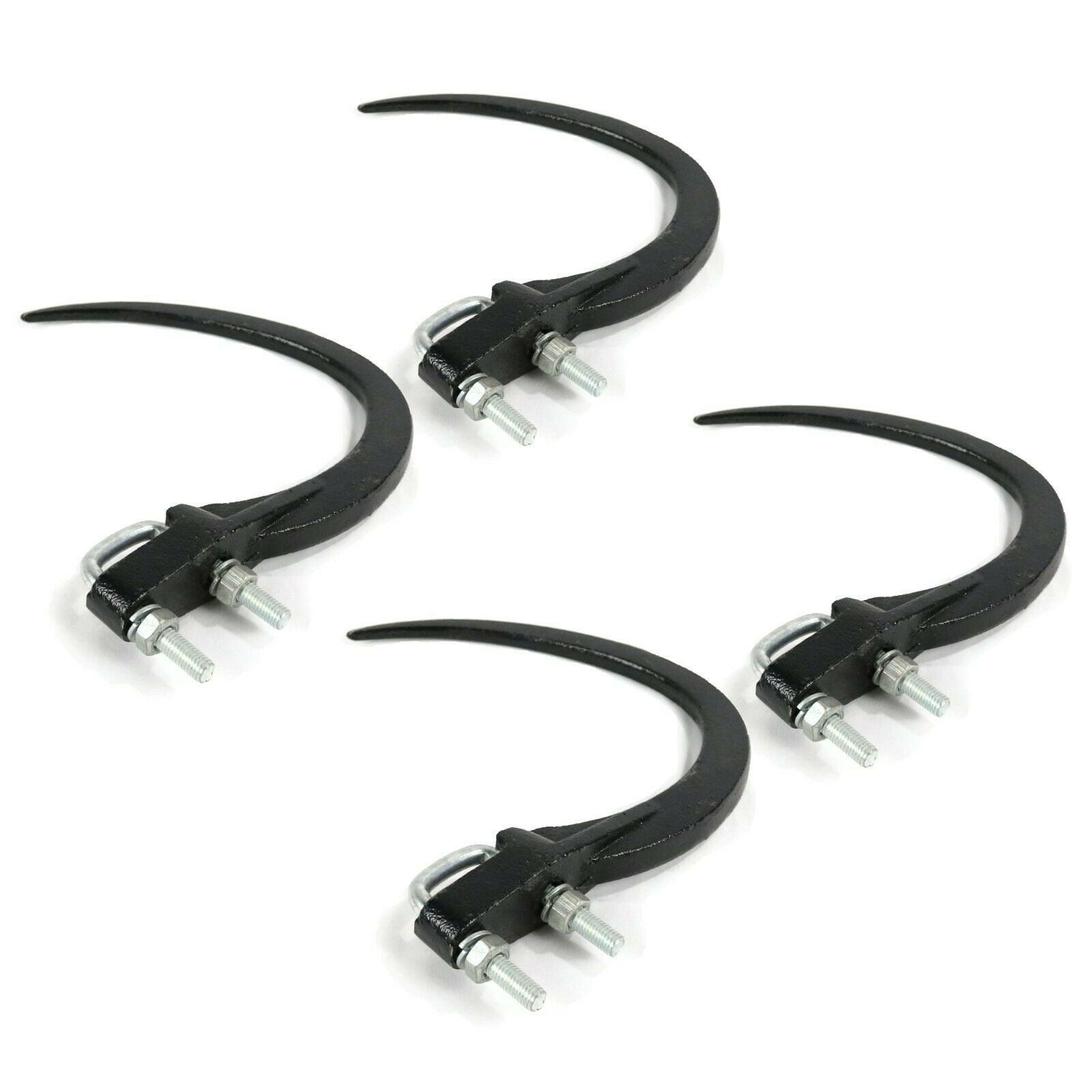 The ROP Shop  (Pack of 4) 9 Hay Accumulator Grapple Hook With 1 5/8 on  Center Mounting Holes 