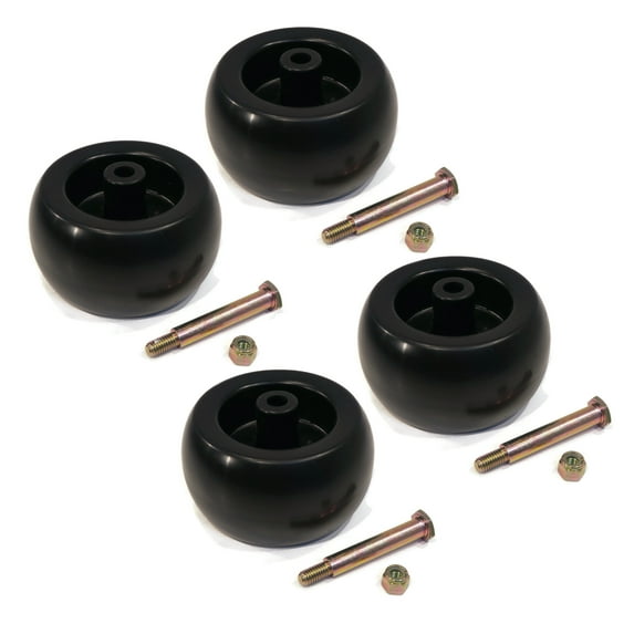 The ROP Shop (Pack of 4) Deck Wheels for John Deere AM116299, M84690 & Case 25139 Heavy Duty