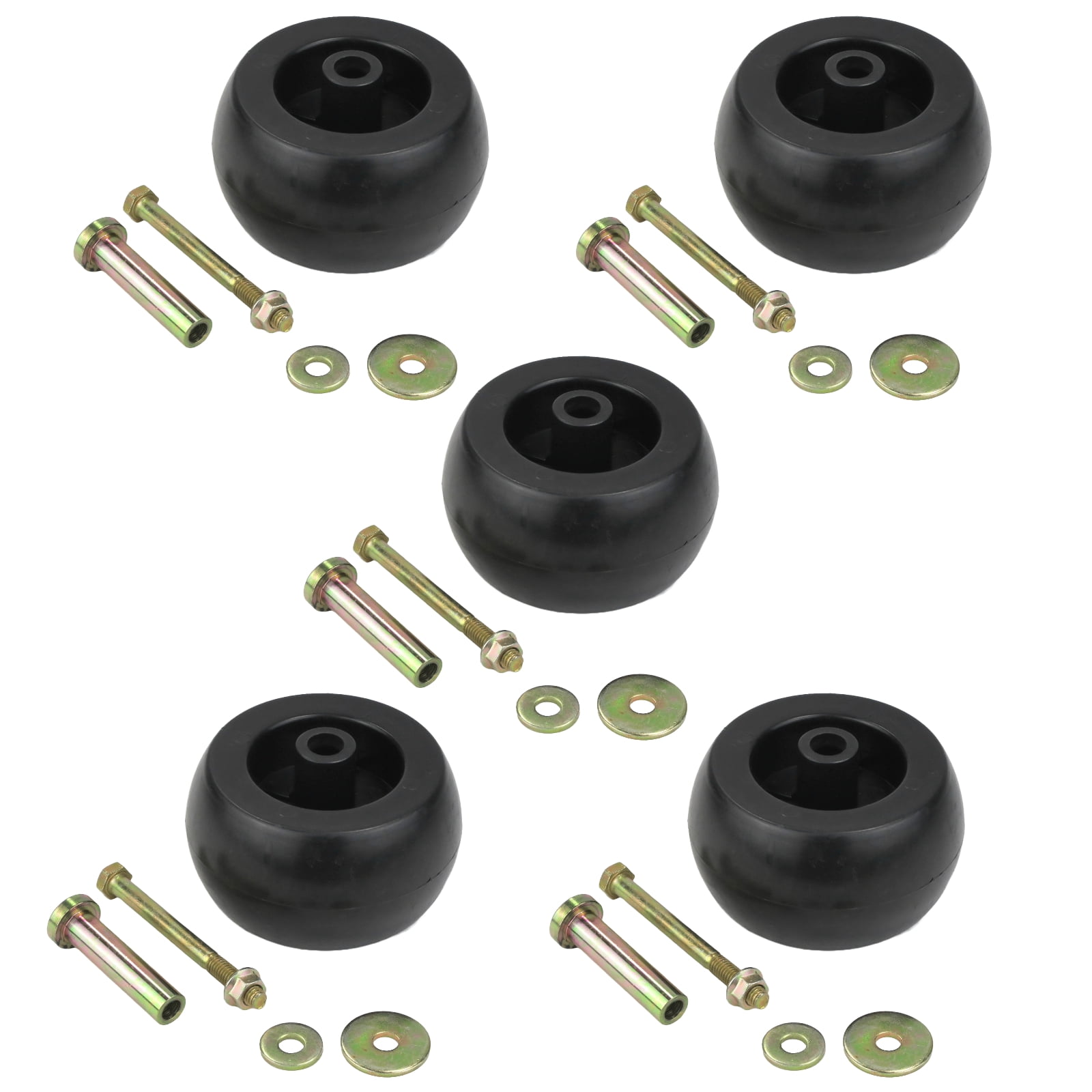 6-Pack Deck Wheel Kit With Roller Bushing For Exmark Mowers - Replaces 1-603299, 1603299